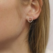 Ganchos pendientes cadado 10 mm - Plata 925 x2