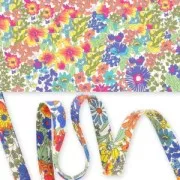 Cinta cortada al bies Liberty Margaret Annie Azul x 1m