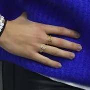 Anillo martillado - Talla 57 - Plata de ley 925 x1