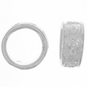 Cuenta redonda trabajada 7x3 mm - Plata 925 x1|raw }}