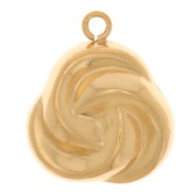 Charm 3 anillos entrelazados 13x11 mm - Gold filled x1|raw }}