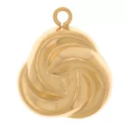 Charm 3 anillos entrelazados 13x11 mm - Gold filled x1