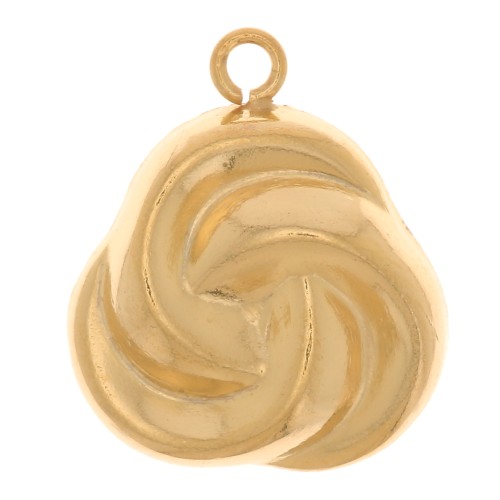 Charm 3 anillos entrelazados 13x11 mm - Gold filled x1