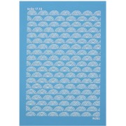 Silk Screen Moiko para arcilla polimérica 74x105 mm - Puzzle Arc-en-ciel 17.10 x1