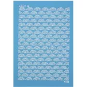 Silk Screen Moiko para arcilla polimérica 74x105 mm - Puzzle Arc-en-ciel 17.10 x1