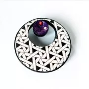 Silk Screen Moiko para arcilla polimérica 74x105 mm - Puzzle Arc-en-ciel 17.10 x1