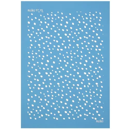 Silk Screen Moiko para arcilla polimérica 74x105 mm - Puzzle Neige 17.15 x1