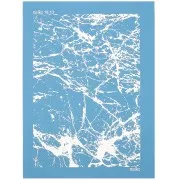 Silk Screen Moiko para arcilla polimérica 74x105 mm - Puzzle Marbré 18.13 x1