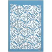 Silk Screen Moiko para arcilla polimérica 74x105 mm - Bouquet de Tulipes 17.28 x1