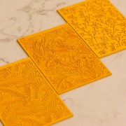 Placa de textura Moiko para arcilla polimérica 97x68 mm - Fleur 9.16 x1