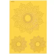 Placa de textura Moiko para arcilla polimérica 97x68 mm - Mandalas 2.13 x1