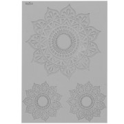 Placa de textura Moiko para arcilla polimérica 97x68 mm - Mandalas 2.13 x1