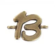 Separador cifra 15x21 mm bronce x1