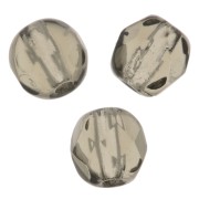 Facetadas 4 mm Black Diamond  x50