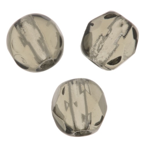 Facetadas 4 mm Black Diamond  x50