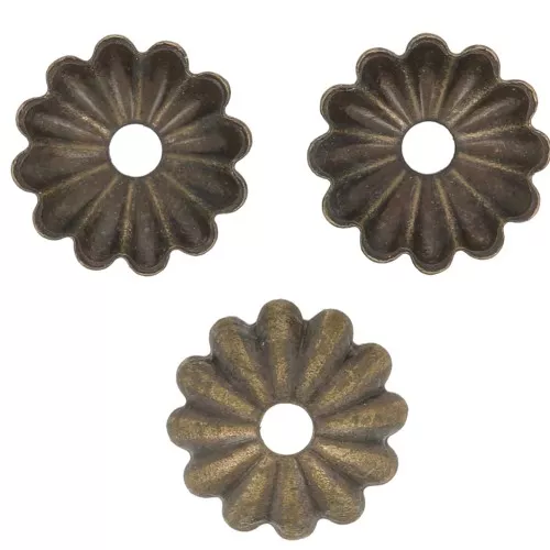 Casquillas a rayas 6.5 mm - Bronze x20