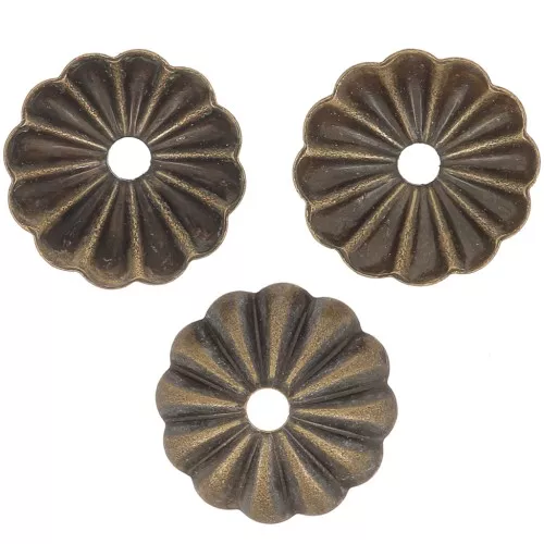 Casquillas a rayas 8 mm - Bronze x20