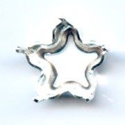 Engaste PureCrystal 4744 Flor 10 mm plateado x1