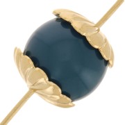 Casquillas a rayas 9 mm - Dorado con oro fino x20