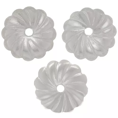 Casquillas a rayas 9 mm - Chapado en plata fina x20 x20