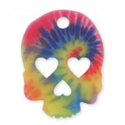 Colgante Calavera 38 mm tie and dye Multicolor Mate x1|raw }}