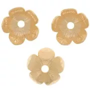 Casquillas de flores 9 mm - Dorado con oro fino x20