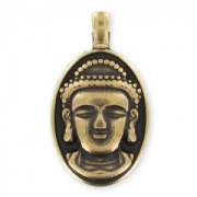 Colgante cabeza de Buda  32 mm bronce x1|raw }}