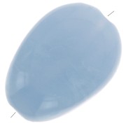 Cuentas acrílicas planas irregulares 18x13 mm - Azul gris jaspeado x10