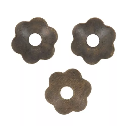 Casquillas de flores 4 mm - Bronze x20