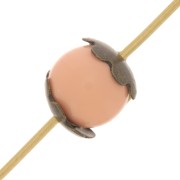 Casquillas de flores 6 mm - Bronce x20