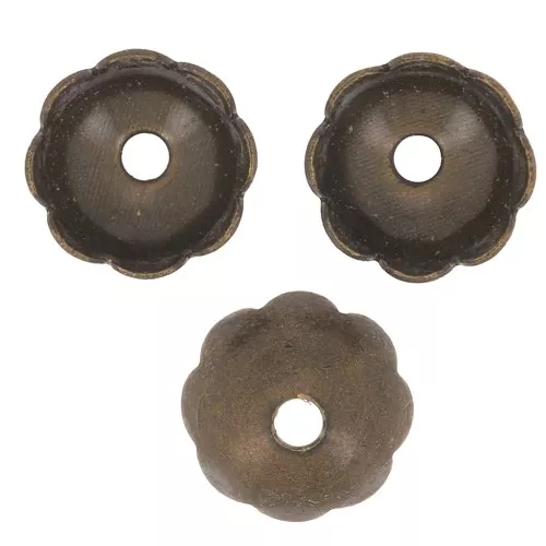 Casquillas de flores 8 pétalos 6 mm - Bronce x20