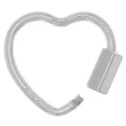 Cierre de corazón 15x16 mm - Plata 925 x1