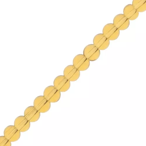 Cuentas de cristal redondas de 3,5 mm - Golden x29cm