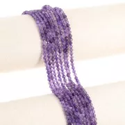 Cuenta Redondas facetadas 3.5 mm - Amethyste x39cm