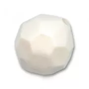 Redonda facetada 14 mm Marfil x1
