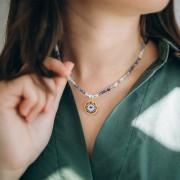 Cuenta Redondas facetadas 3 mm - Sodalite x38cm