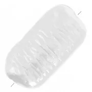 Cuentas rectangulares irregulares 16x9 mm imitación perla de agua dulce Blanco x20