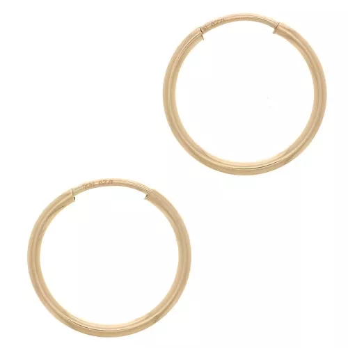 Pendientes de aro Gold Filled 14 mm x 2