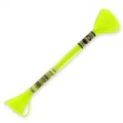 Hilo para bordar DMC Mouliné Efecto Luz Amarillo Flúor (980) x8m