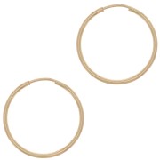 Aros de pendientes 21mm - Gold filled x2|raw }}