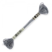 Hilo para bordar DMC Mouliné Efecto Luz Dark Silver (317) x8m