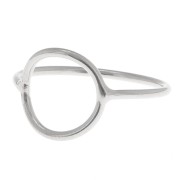 Anillo círculo calado - Talla 51 - de Plata 925 x1