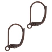 Ganchos cerrados 15x10mm cobre antiguo x4