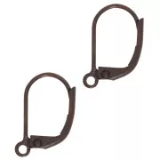 Ganchos cerrados 15x10mm cobre antiguo x4