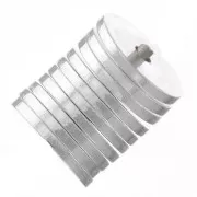 Cuentas redondas Heishi - discos perforados planos 5x0,5 mm - Plateado x50