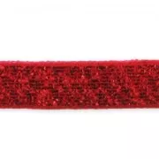 Ruban pailleté 10 mm Rouge x 2m