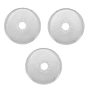 Cuentas redondas Heishi - Discos perforados planos 6x1 mm - Plata x10