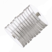 Cuentas redondas Heishi - discos perforados planos 5x0,5 mm - Plata 925 x6