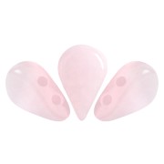 Cuentas de vidrio Amos® by Puca® 5x8 mm - Light Pink Opal x10g