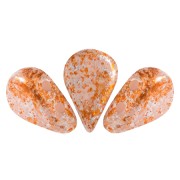 Cuentas de vidrio Amos® by Puca® 5x8 mm - Light Pink Opal Tweedy x10g